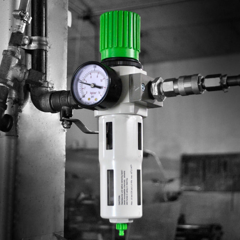 Filter-regulator 1/4 High Pressure P/ Compressor With Pressure Gauge