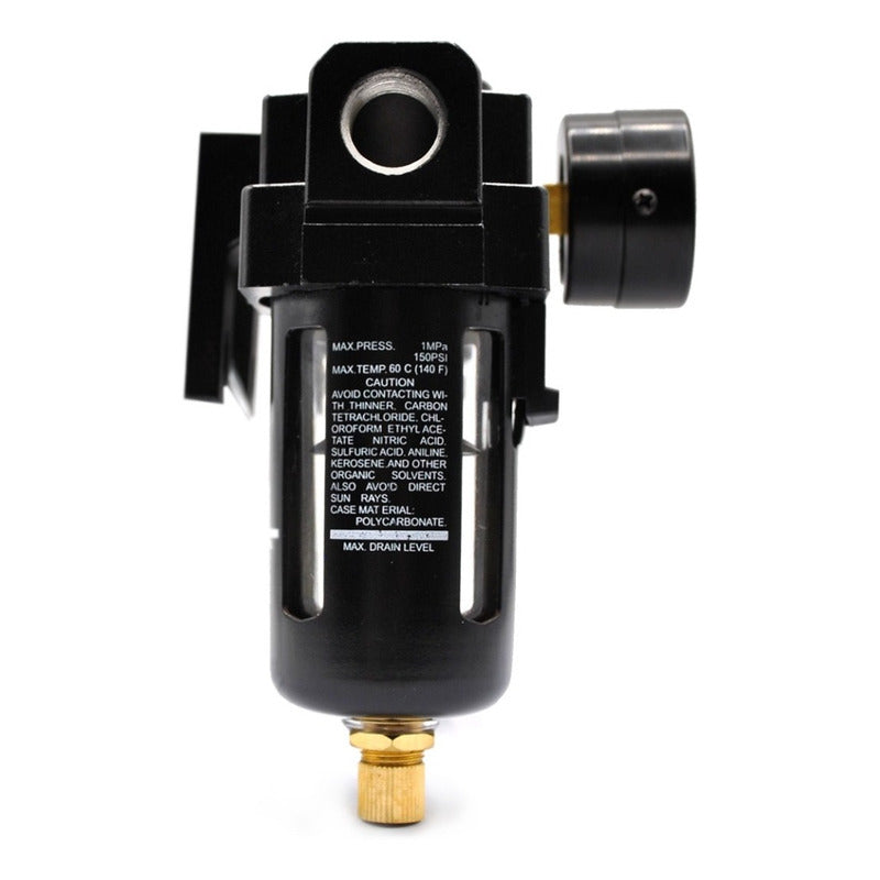 Filter-regulator-lubricator 1/2 P/ Compressor With Pressure Gauge