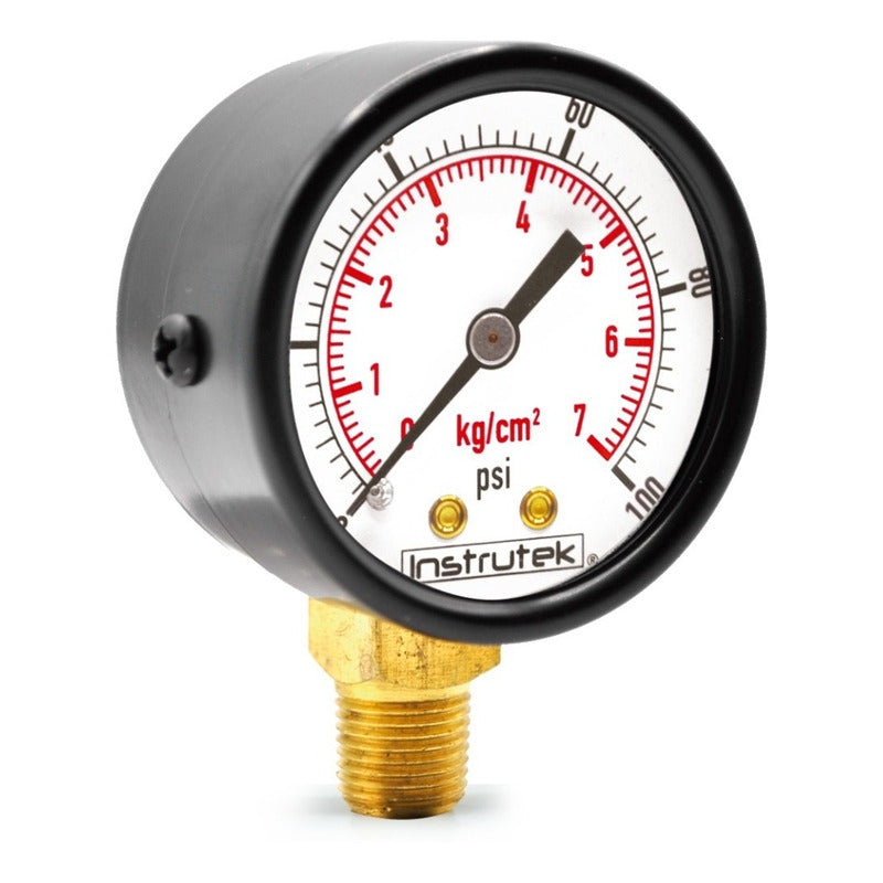 Manometer For Compressor Dial 2, 100 Psi (air, Gas)