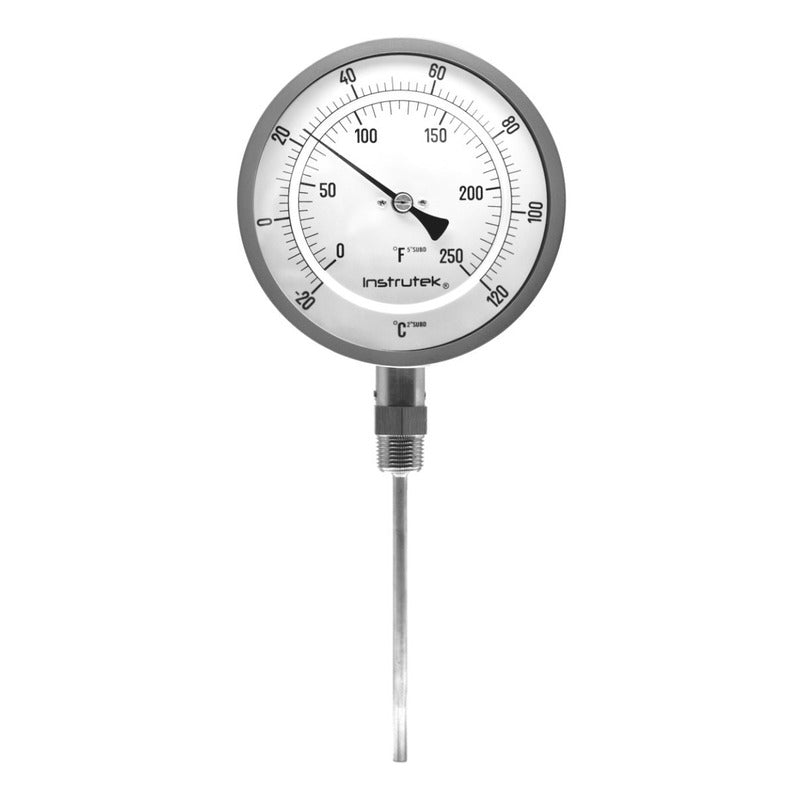 Termómetro Horno 5 PLG 20 A 120°c Vástago 6, Rosca 1/2  Npt