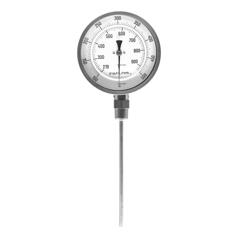 Termómetro Horno 5 PLG 100 A 500°c Vástago 9 Rosca 1/2  Npt