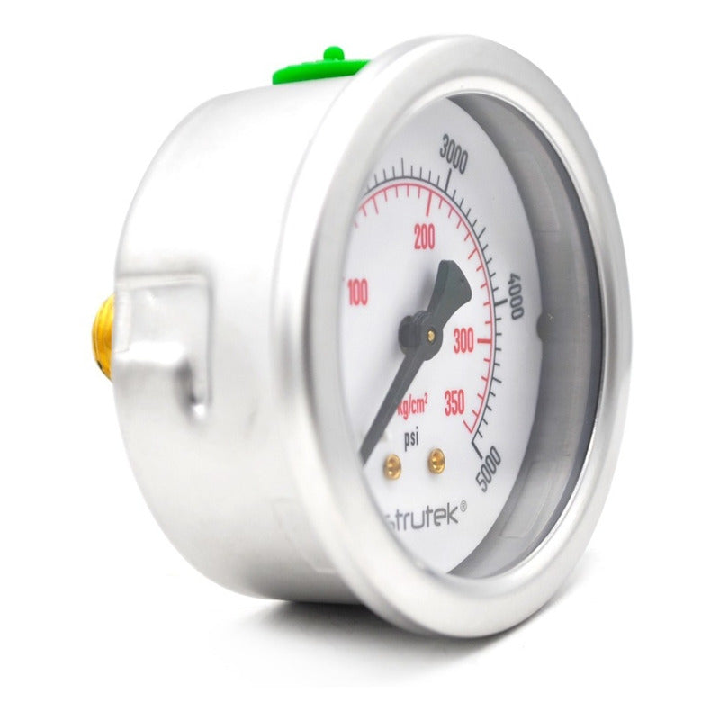 Premium Stainless Steel Glycerin Pressure Gauge 2.5 PLG, 5000 Psi