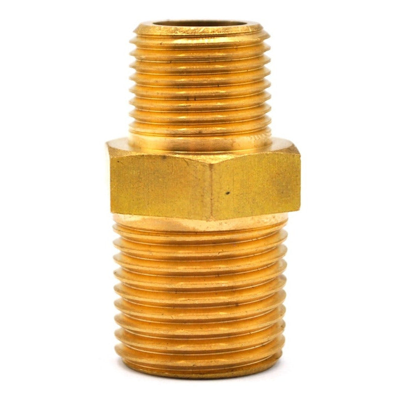 Niple Hexagonal De Latón 1/2  Npt X 3/8   Npt 5 Pz