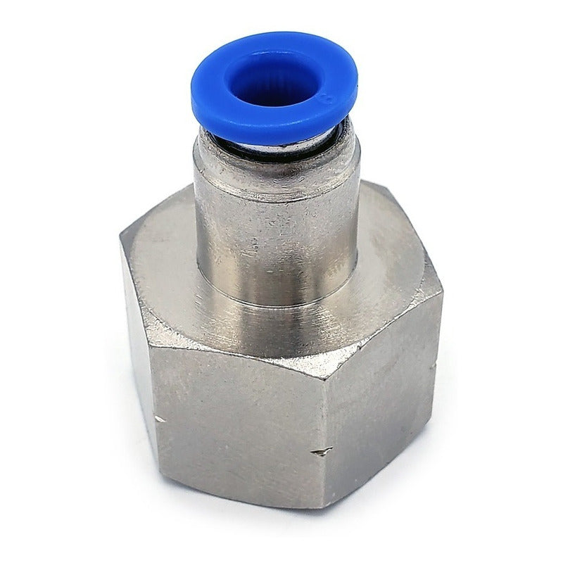 5 Pc of Straight Female Pneumatic Connector/Fitting 1/2 Npt X 6mm