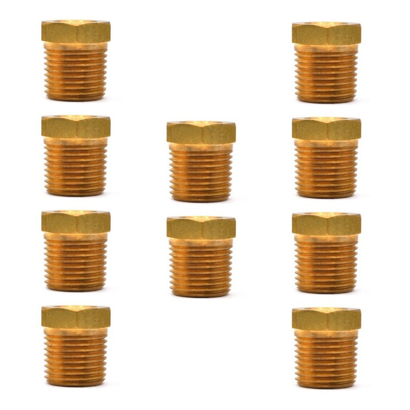 Brass Bushing 1/8 Ntp Female To 1/4 Npt Male Package 10 Pz