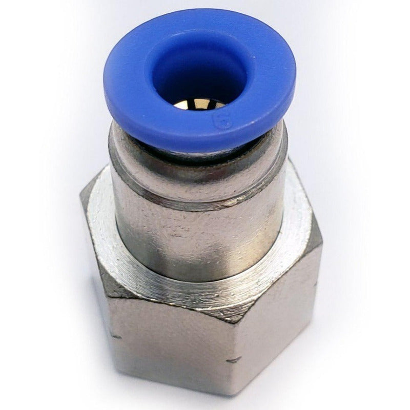 10 Pz De Conector/racor Neumático Recto Hembra 1/4 X 6mm