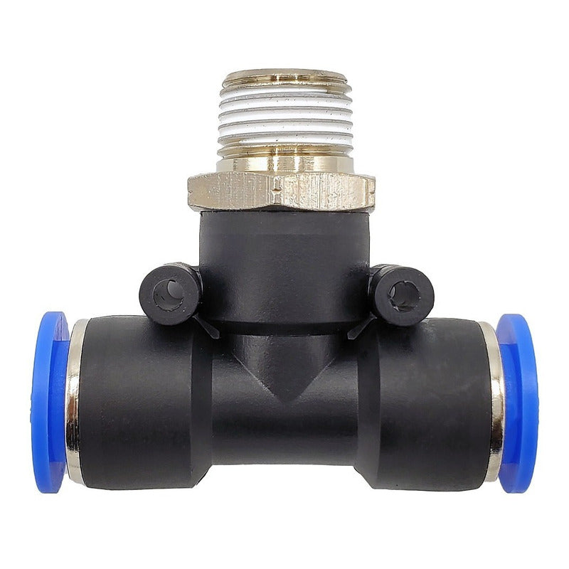 5pz Racor Neumático En Tee 3/8 Npt X 1/2