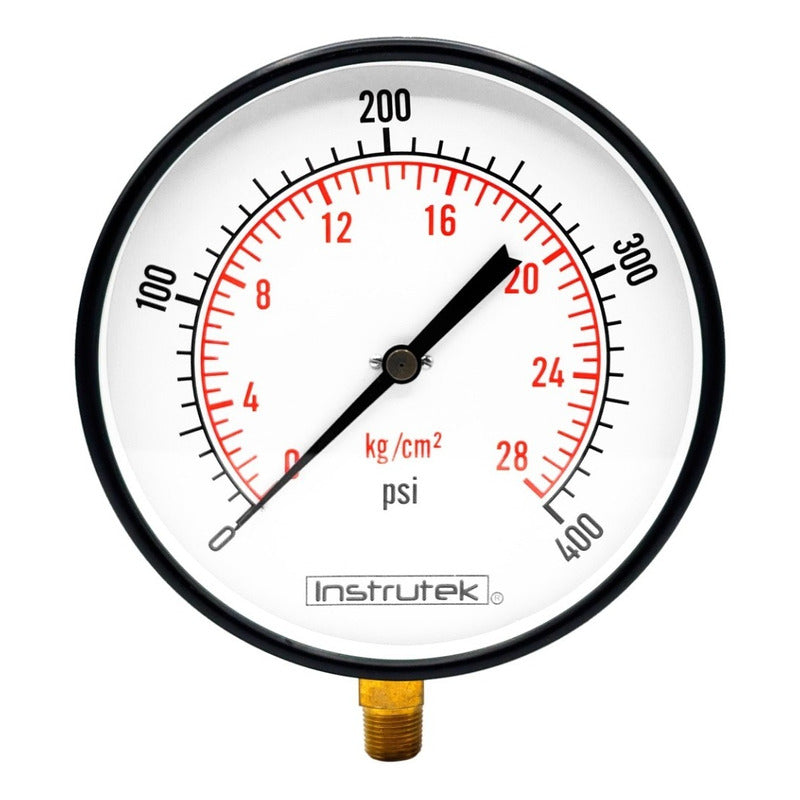 Manómetro 8 PLG Para Caldera, 400 Psi / Lectura A Distancia