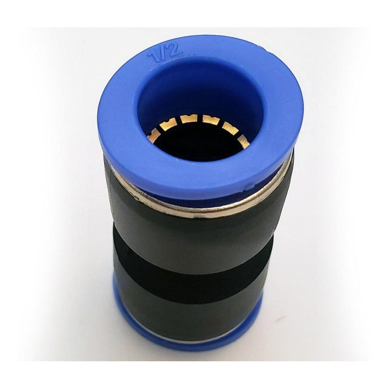 10 Pz Racor Unión Neumático Recto 1/2
