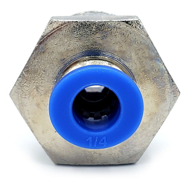 5 Pz De Conector/racor Rápido Neumático Recto 1/2 Npt X 1/4