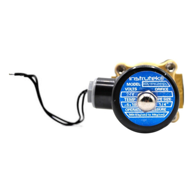 1/4" 24V Solenoid Valve (Water, Air, Gas)