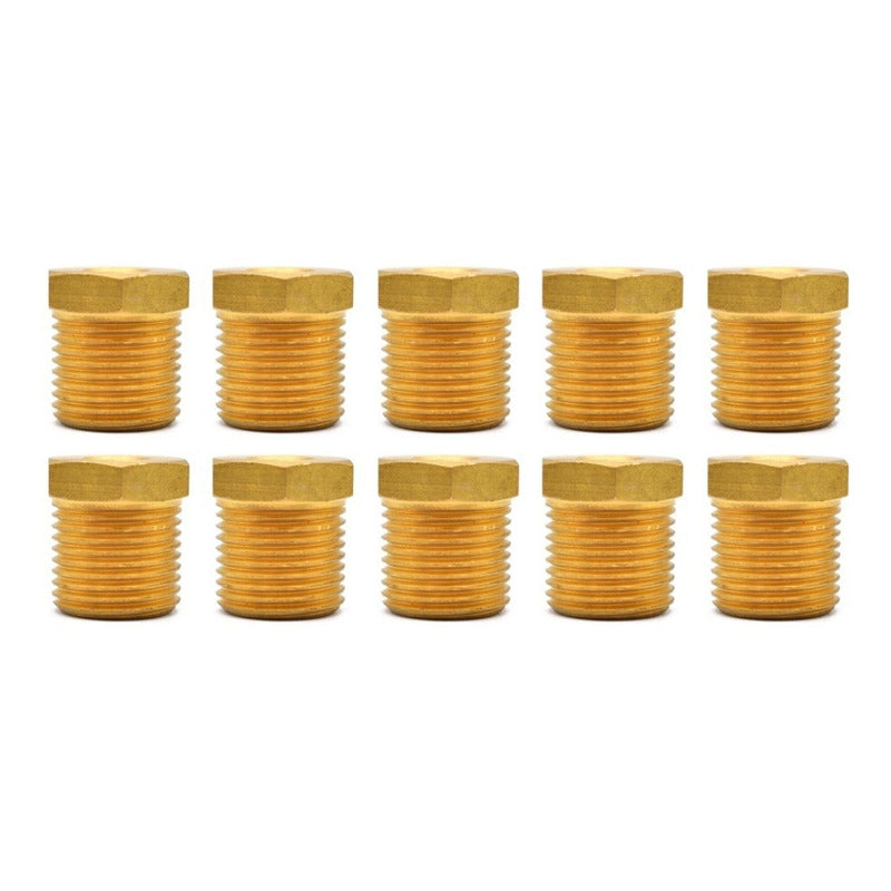 Brass Bushing 1/8 Ntp Female To 1/4 Npt Male 10 Pcs
