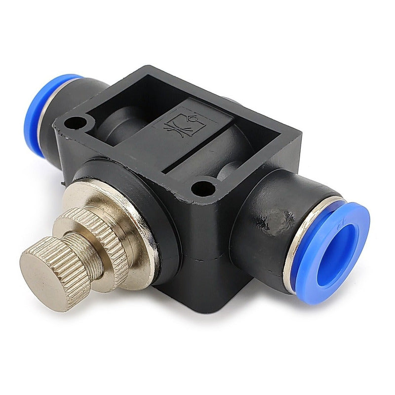 Connector / Pneumatic Flow Regulator Straight Union 12mm