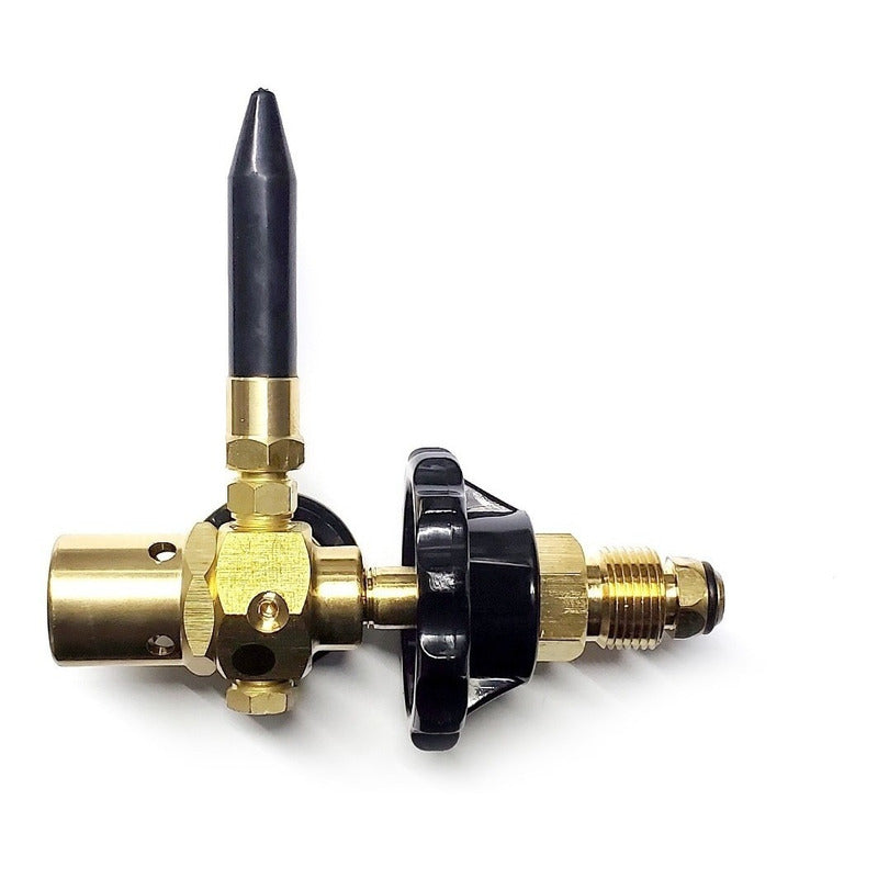 Helium Balloon Inflator Valve With Pressure Gauge And Knob