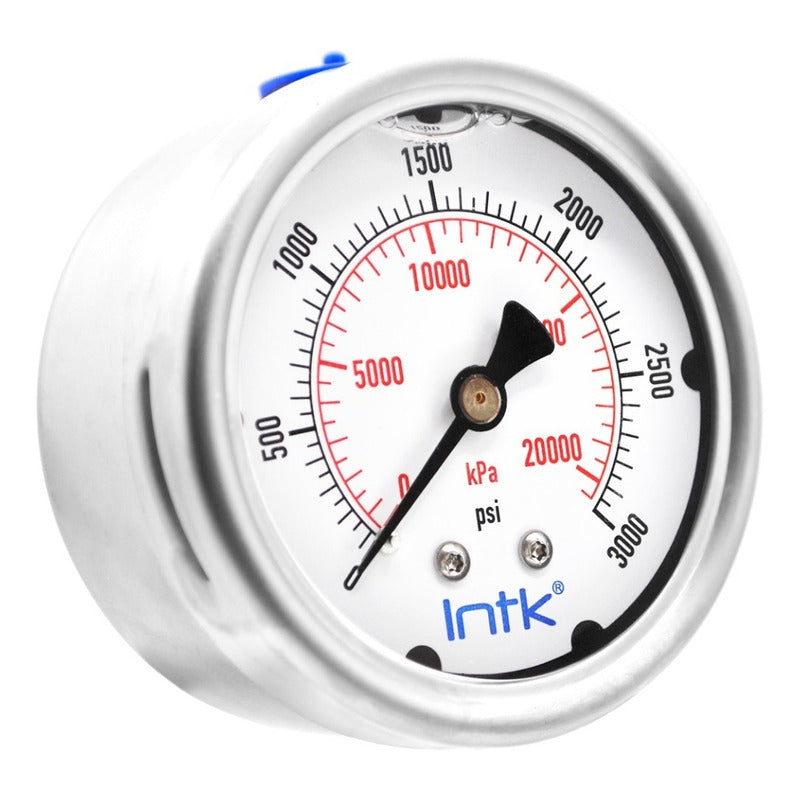 Manómetro Inox 2.5 PLG, 3000 Psi 20000 Kpa Conx. Posterior