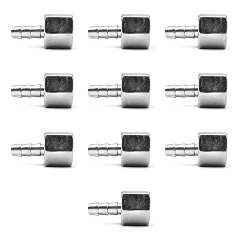 Quick Coupling Spike with 1/4 Npt x 1/4 Crazy Nut 10 Pcs