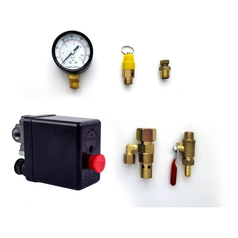 Compressor Kit with 4-Way Nema Type Switch (Red Button)