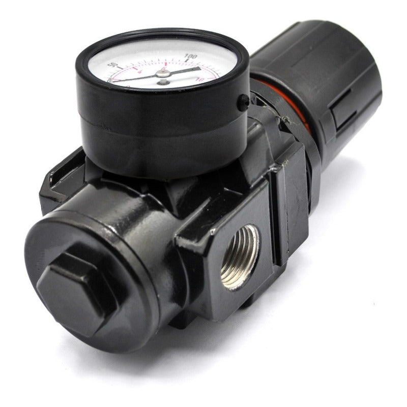 Pneumatic Pressure Regulator 1/2 120 Psi With Manometer
