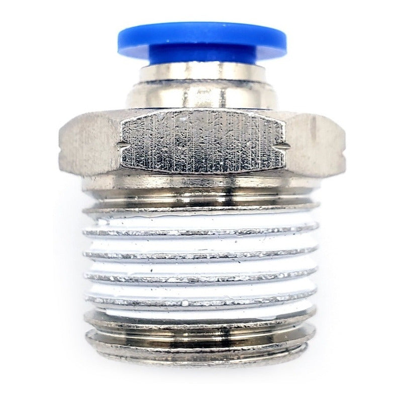 5 Pz De Conector/racor Rápido Neumático Recto 1/2 Npt X 8mm