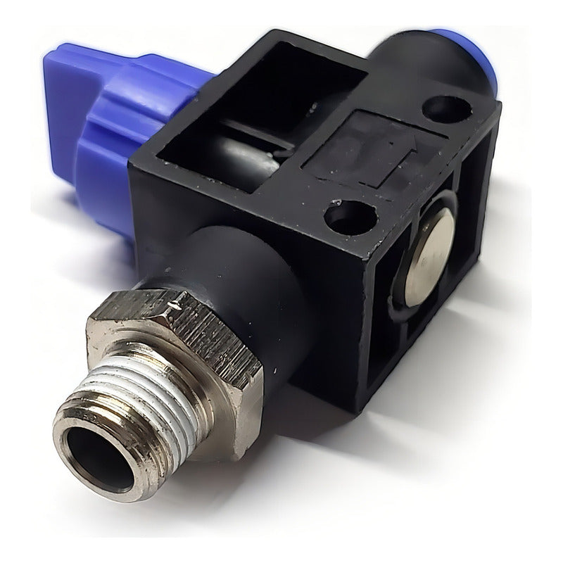 Conector / Válvula De Mano Recta (on-off) 1/8 Npt X 4mm