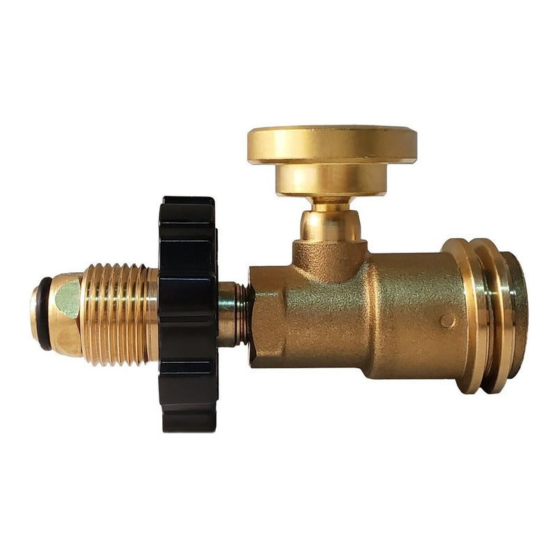 Solid Brass Heavy-Duty Propane Tank Cylinders Fitting with Gas Pressure Meter