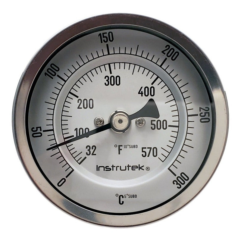 Oven Thermometer 3 INCH 0 TO 300°C, Stem 2.5, Thread 1/2