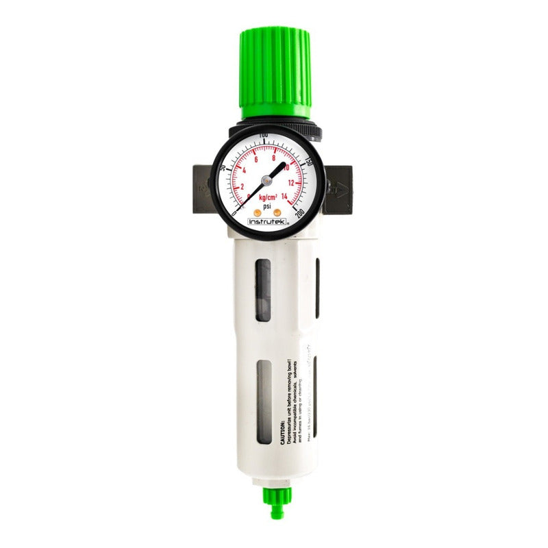 1/4 High Pressure Filter-Regulator for Compressor with Pressure Gauge