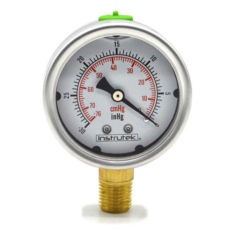Glycerin Vacuum Gauge 2.5 IN, -30 Inhg (eq. Milking &amp; Vacuum)
