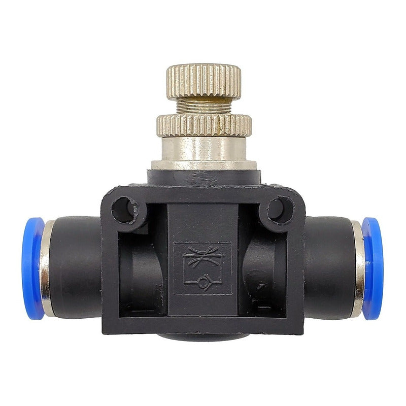 Connector / Pneumatic Flow Regulator Straight Union 10mm