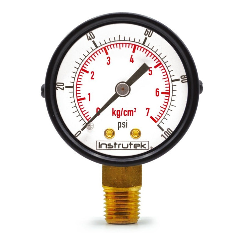 Manometer For Compressor Dial 2, 100 Psi (air, Gas)