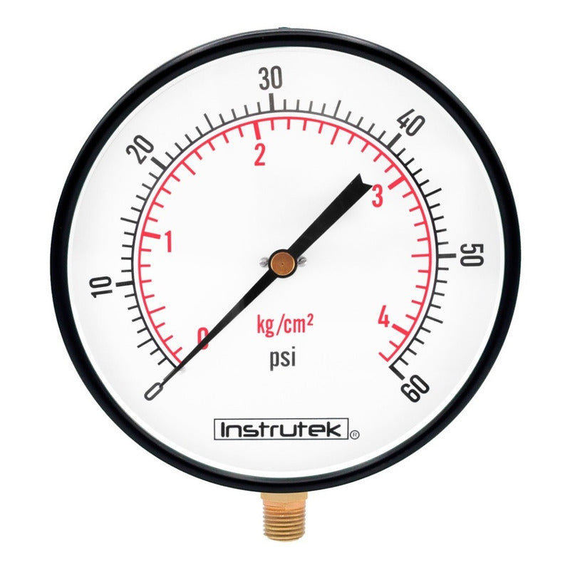 Manómetro 8 PLG Para Caldera, 60 Psi / Lectura A Distancia