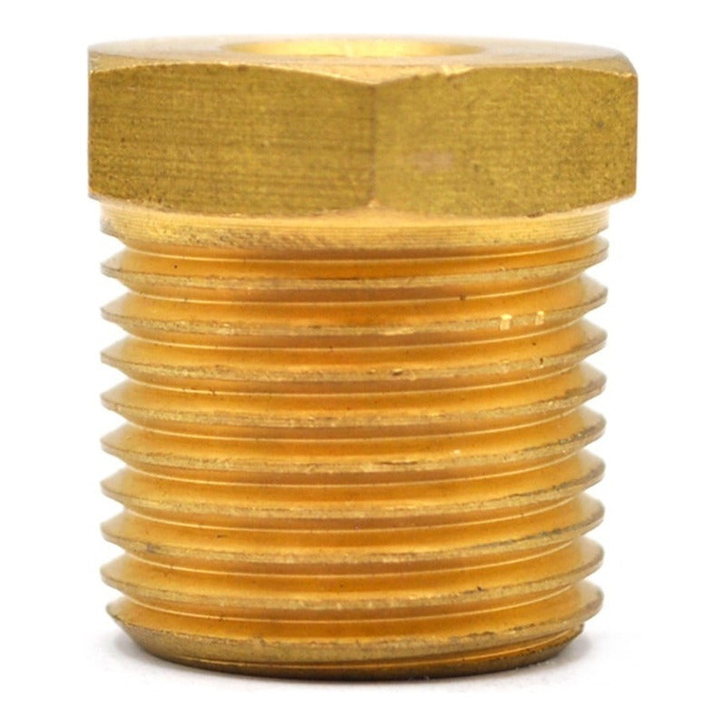 Bushing De Latón 1/8 Ntp Hembra A 1/4 Npt Macho 10 Pz