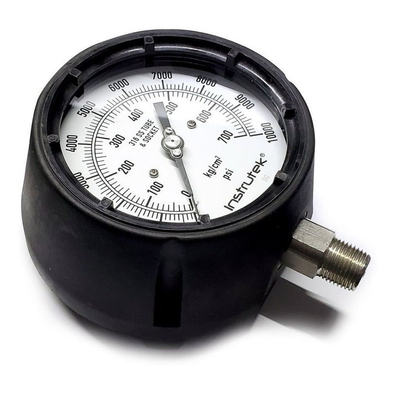 Pressure Gauge Phenolic Stainless Steel Glycerin Car 4.5 INCH 10000 Psi