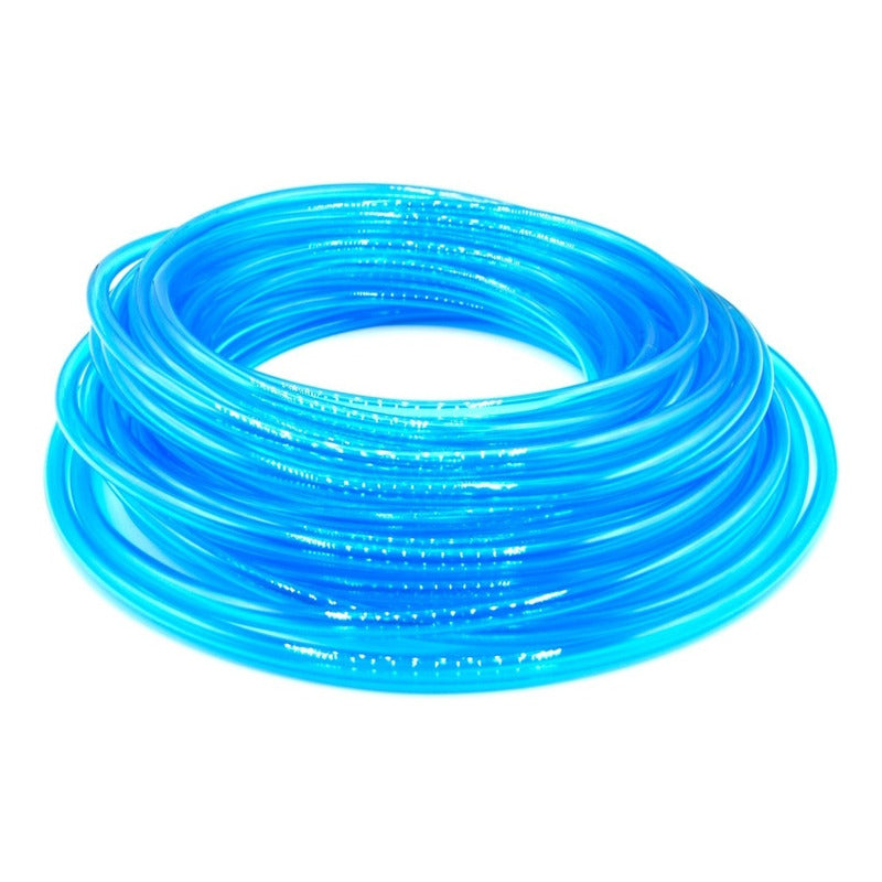 Manguera/tubing Para Aire 10mm Azul Traslúcido 25mts
