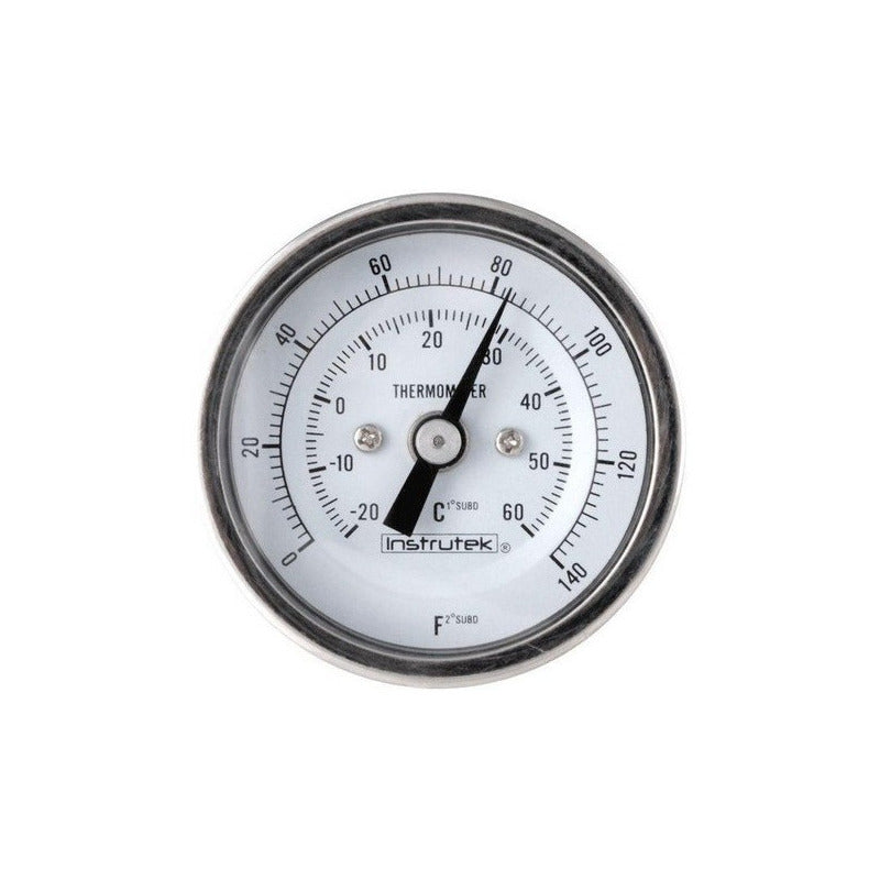 Refrigeration Thermometer 2 INCH -20 TO 60°C 9 Gauge 1/4 Thread