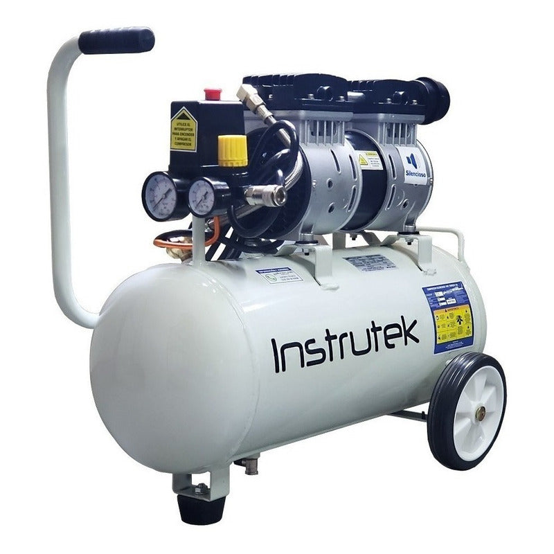 Compresor Dental Libre De Aceite 1 Hp Tanque 24 Lts