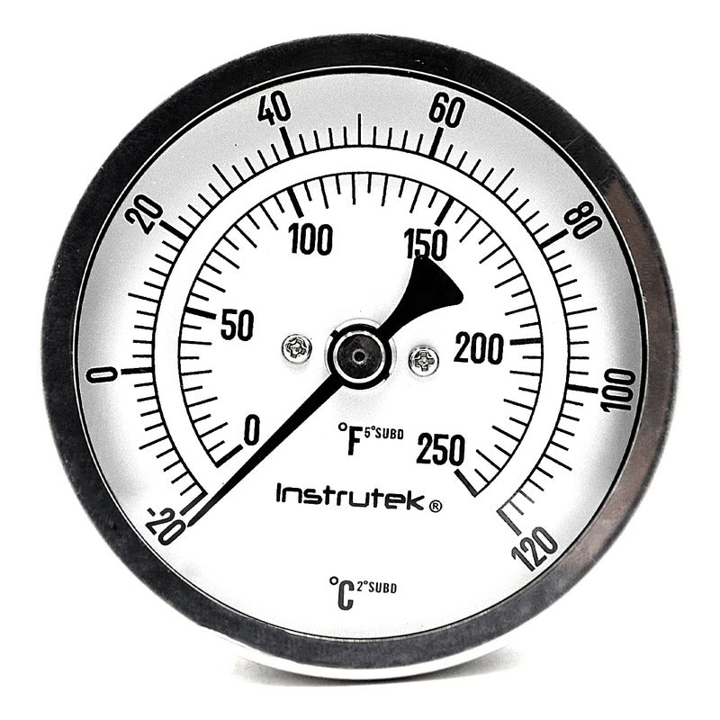 Refrigeration Thermometer 3 IN -20 TO 120°C 6 Gauge 1/2 Thread