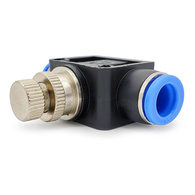 Connector / Pneumatic Flow Regulator Straight Union 10mm