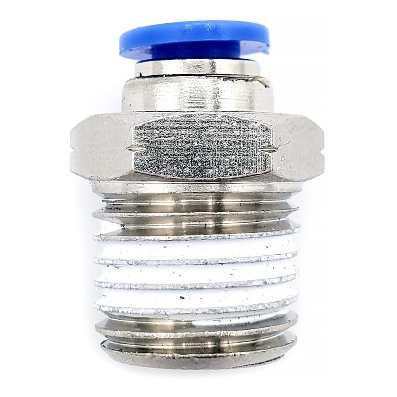 10 Pz De Conector/racor Rápido Neumático Recto 1/4 Npt X 1/8