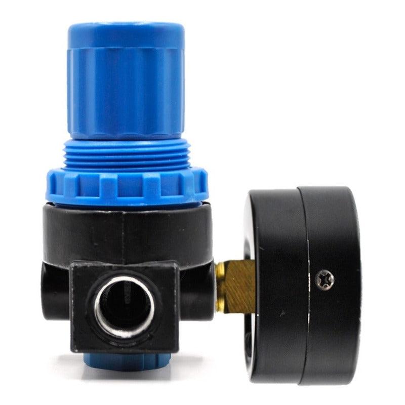 1/4" 120 PSI Pneumatic Pressure Regulator with Gauge