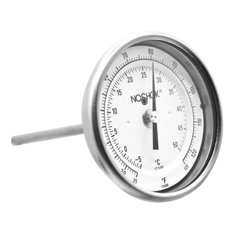 Termómetro Horno 3 PLG 25 A 125°f Vástago 6  Rosca 1/2 Npt