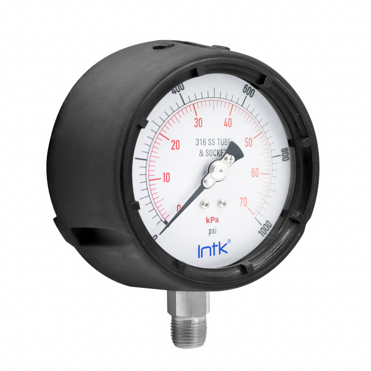 Phenolic Case Pressure Gauge for Mining, 1000 Psi 4.4 PLG
