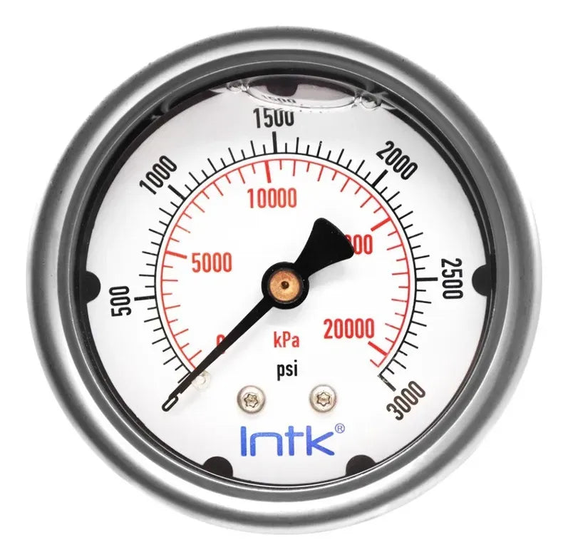 Manómetros con glicerina de bisel roscado - Serie 300 INTK