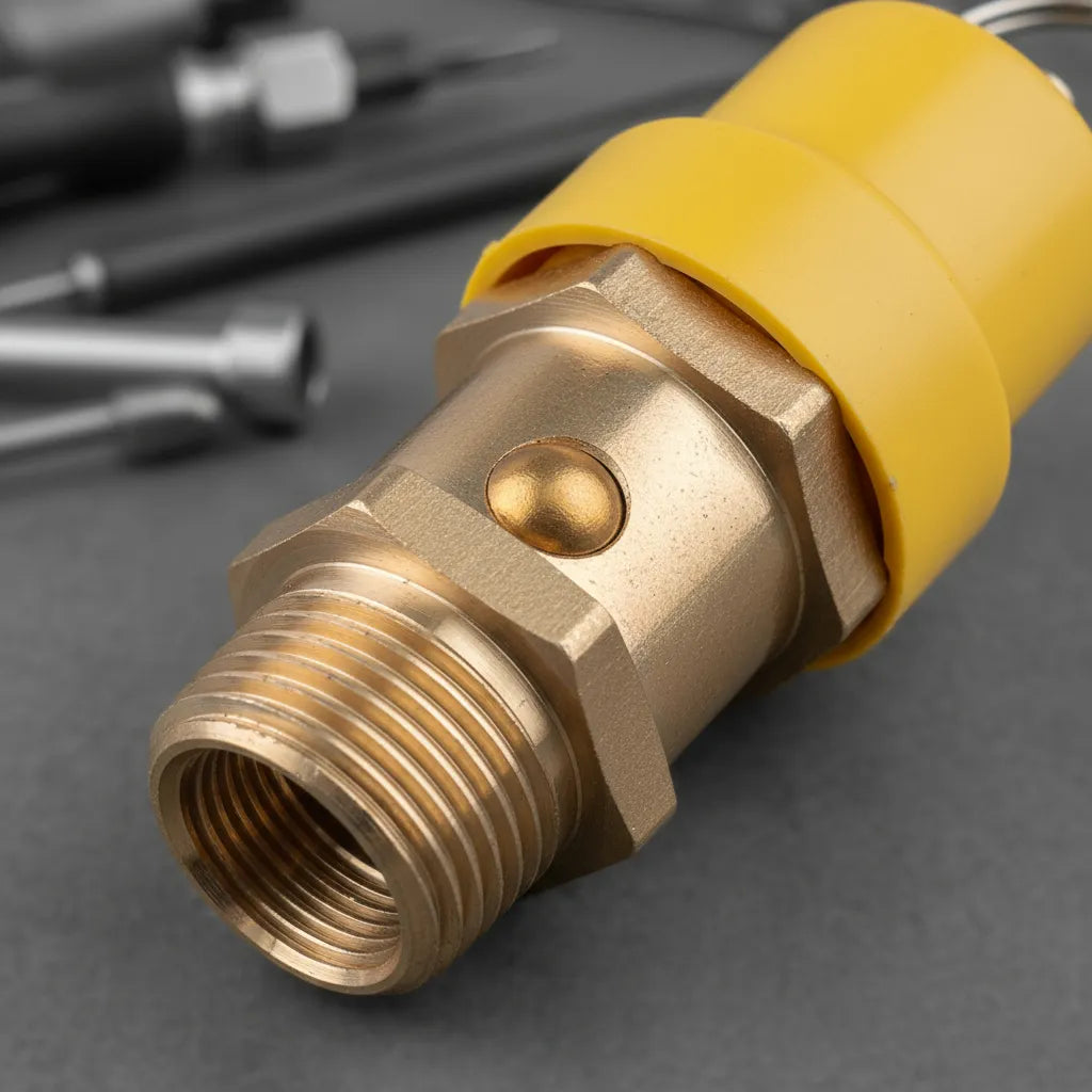 American Made ASME Compressor Safety Valve 1/4 NPT 130 PSI (1 YR Warranty American Made ASME Compressor Safety Valve 1/4 NPT 130 PSI (1 YR Warranty