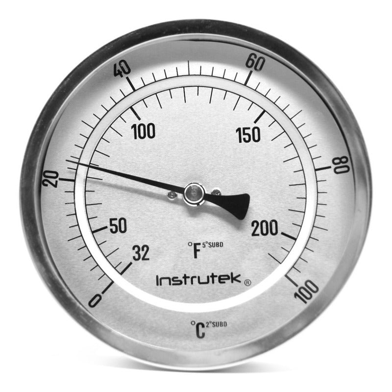Oven Thermometer 6 PLG ​​0 A 100°c Stem 9, 1/2 Npt Thread