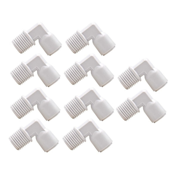 Elbow Connector 1/4 X 1/4 For Reverse Osmosis 10 Pcs