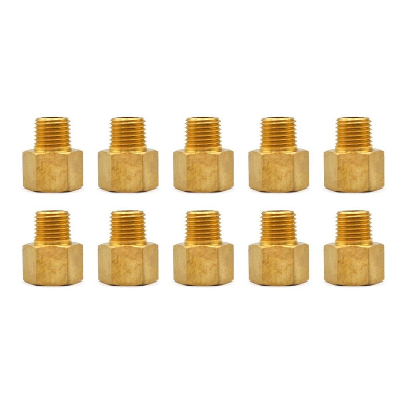 Adapter Made Of Brass From 1/4 Npt To 1/4 Npt 10 Pcs