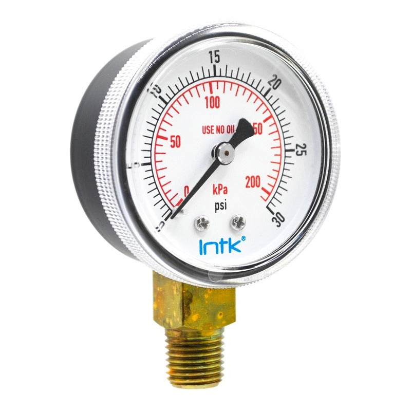 Manometer for oxycutting and industrial gases, 200 Kpa, 2 PLG