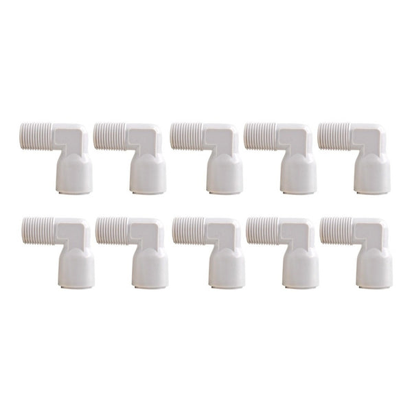 Elbow Connector 3/8 X 1/4 For Reverse Osmosis 10 Pcs