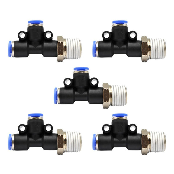 5 Pc Pneumatic Quick Connector/Fitting Lateral Tee 1/4 X 4mm